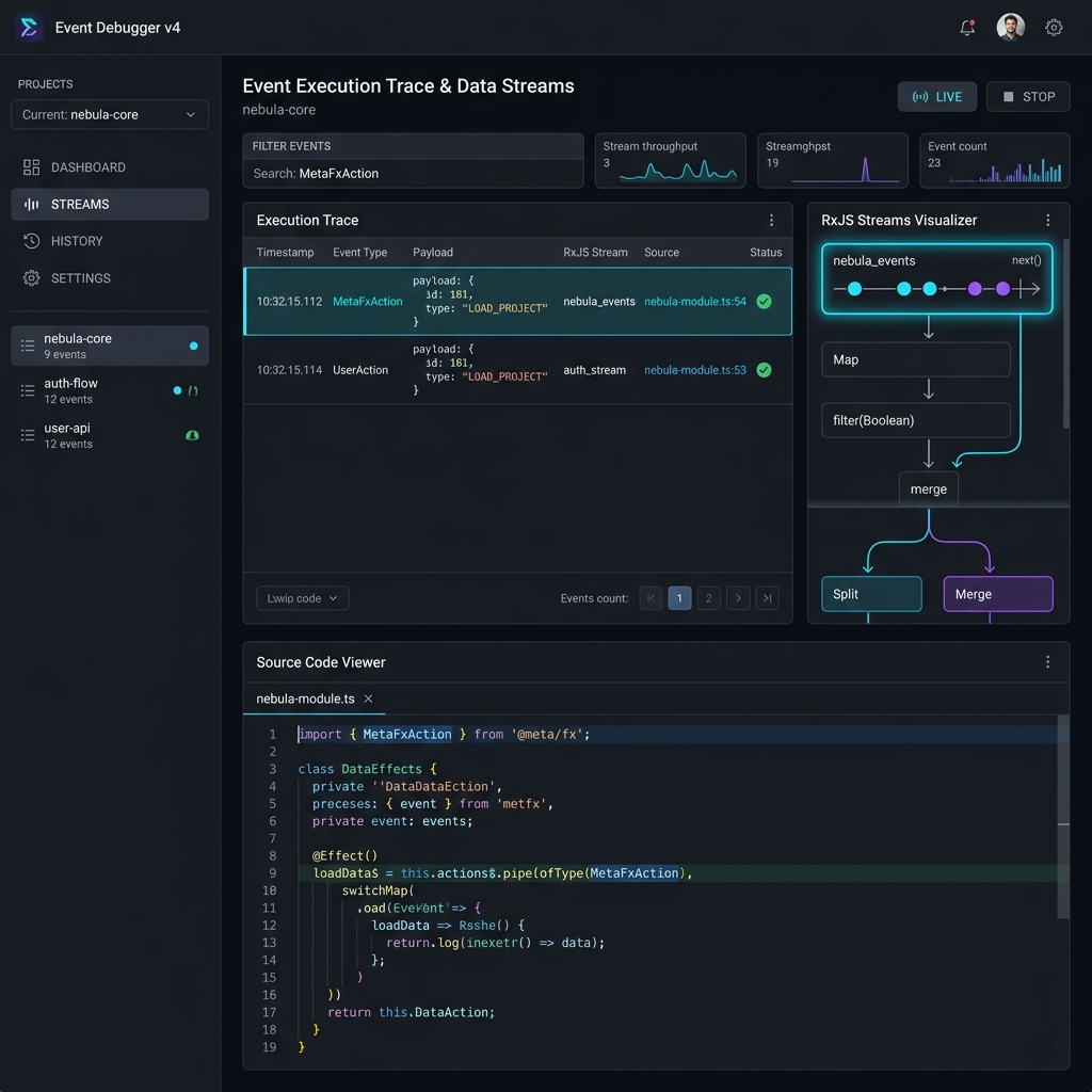 Event Debugger v4 User Interface